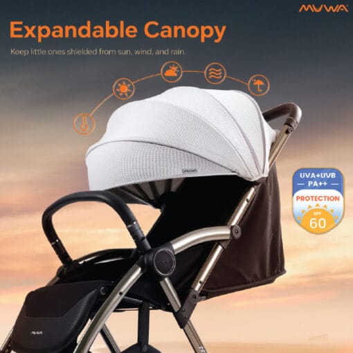 Muwa Horsi Baby Stroller (Newborn to 22kg) - Image 4