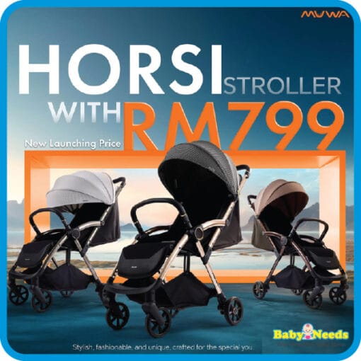 Muwa Horsi Baby Stroller (Newborn to 22kg)