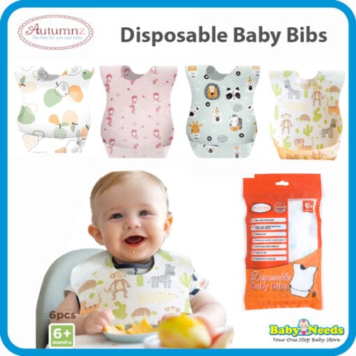 Autumnz Disposable Baby Bibs (6pcs/pack)