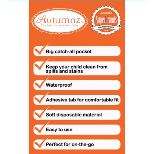 Autumnz Disposable Baby Bibs (6pcs/pack) - Image 3