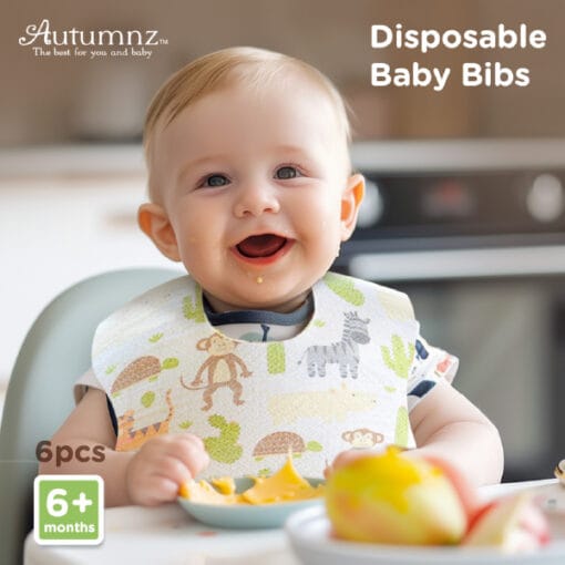 Autumnz Disposable Baby Bibs (6pcs/pack) - Image 4