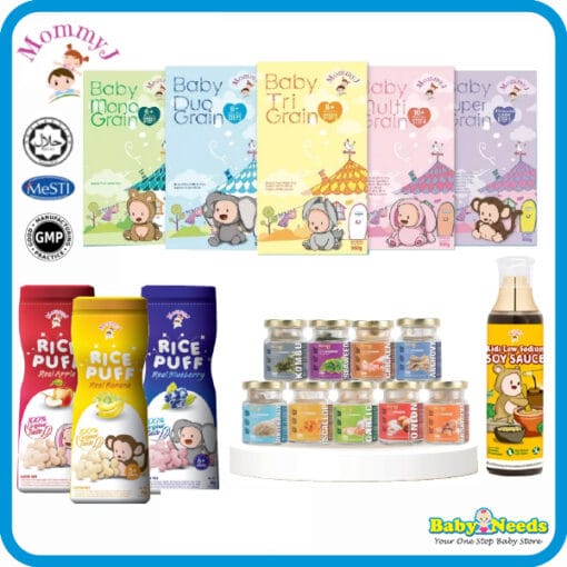 MommyJ Organic Baby Kids Toddler Rice/ Food Powder/Puff/Cereal
