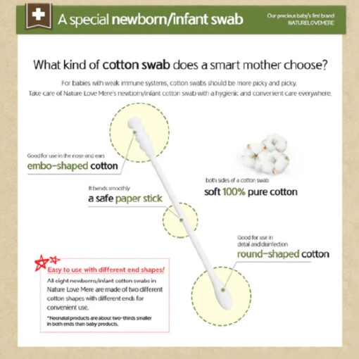 Nature Love Mere Baby Wipes/Cotton Swab/Tooth Wipes - Image 4