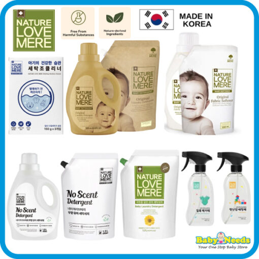 Nature Love Mere Baby Laundry Detergent/Softener/Stain Remover/Washing Machine Cleaner