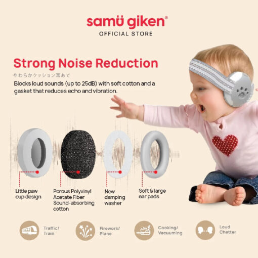 Samu Giken Baby Earmuffs 2in1 - Image 4