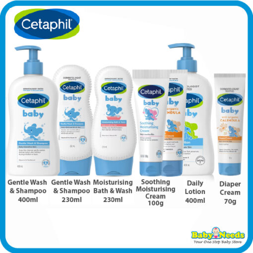 Cetaphil Baby Gentle Wash Shampoo/Lotion/Moisturising Bath Wash/ Diaper Cream