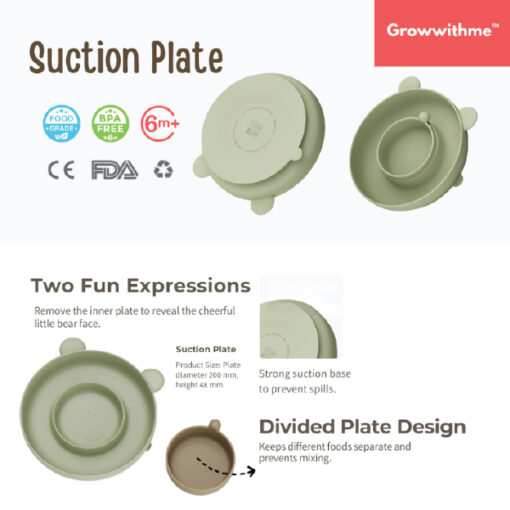 Growwithme Baby Silicone Plate/Bowl/Spoon/Cup/Teether - Image 2