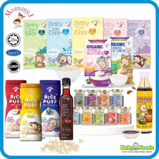 MommyJ Organic Baby Kids Toddler Rice/ Food Powder/Puff/Cereal