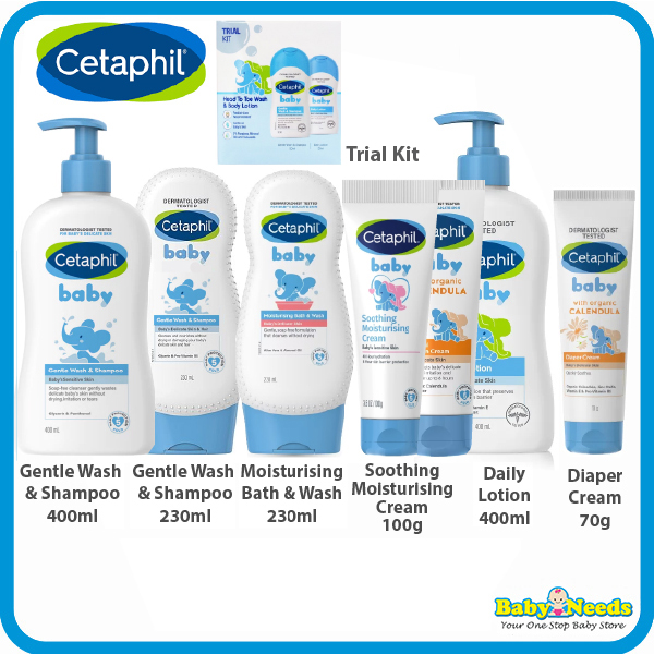Cetaphil Baby Gentle Wash Shampoo/Lotion/Moisturising Bath Wash/ Diaper Cream