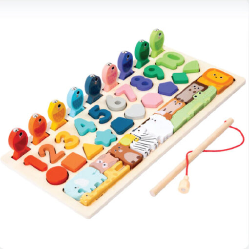 Baby Toys Montessori Multi-Functional Educational Wooden Board - Image 4