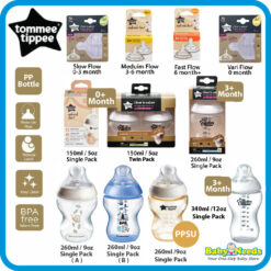 Tommee Tippee Closer to Nature PP Bottle 125ml/260ml/Teat