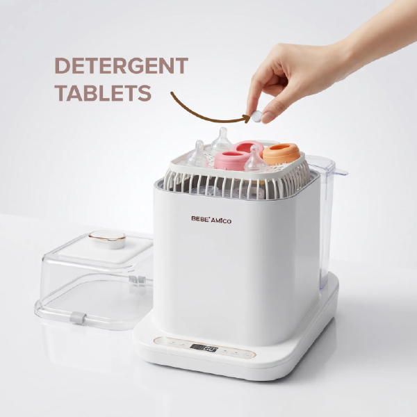 Bebe Amico Smart 4-in-1 Baby Bottle Washer (Milk Bottle Washing Machine) - Image 2