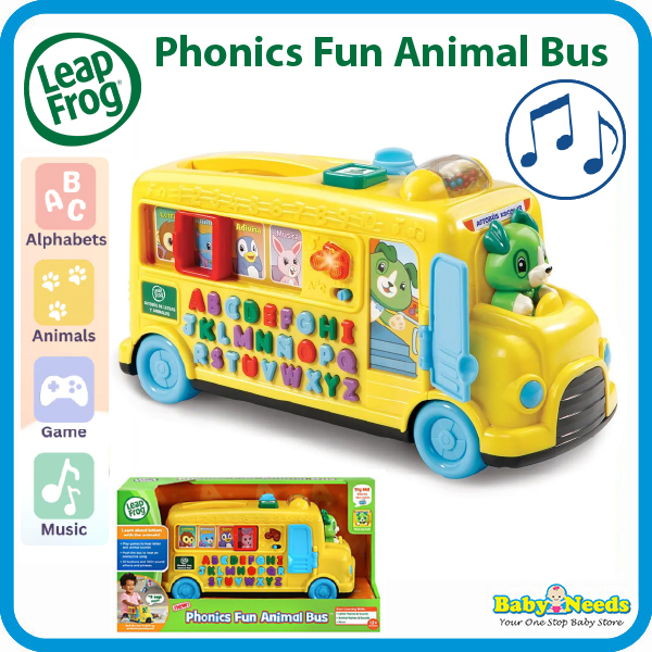 LeapFrog Phonics Fun Animal Bus Learn Alphabet Names & Sounds