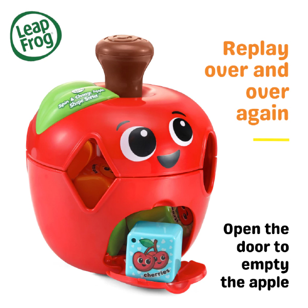 LeapFrog Spin & Change Apple Shape Sorter - Image 2
