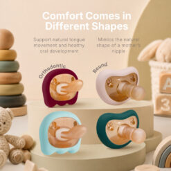 Autumnz Comfort Baby Silicone Pacifier ( Round/ Orthodontic ) - Image 3