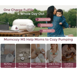 Momcozy M5 All-in-one Wearable Double Breast Pump - Image 2