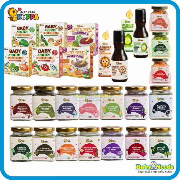 Hoppa Baby Food Powder/Walnut Oil/Avocado oil/Nutri Porridge