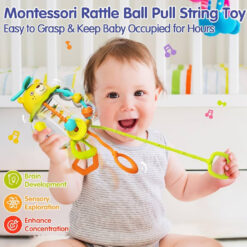 Hola Shake & Pull Busy Ball Baby Toys - Image 4