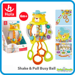Hola Shake & Pull Busy Ball Baby Toys