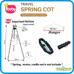 Ibaby Baby Spring Cot/ Travel Cradle Stand - Image 4