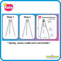 Ibaby Baby Spring Cot/ Travel Cradle Stand - Image 3