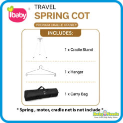 Ibaby Baby Spring Cot/ Travel Cradle Stand - Image 2
