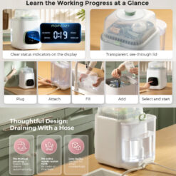 Momcozy KleanPal Pro Baby Bottle Washer, Sterilizer & Dryer - Image 4