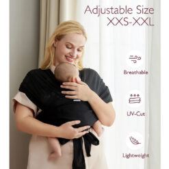 Momcozy Baby Wrap Carrier Lightweight Newborn to Toddler - Image 4